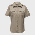 Teesav Ladies Full Button Shirt S/S - Khaki