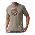 Men's T-shirt printed 'Braaf'- Sand Melange