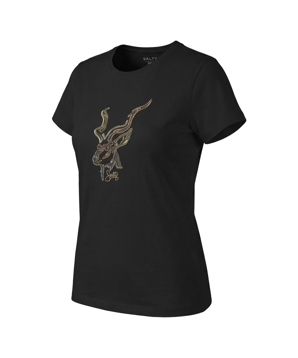 Salty Womens T-Shirt Kudu Art