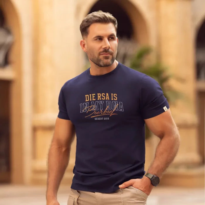 Men’s T-Shirt – Embroidered “RSA” Navy