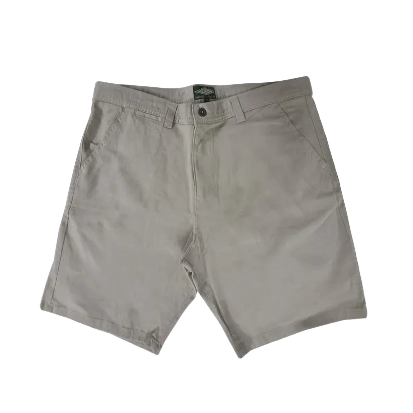 Beige shorts on a white background