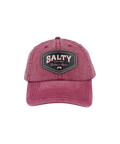 Salty Tractor Badge Cap - Maroon