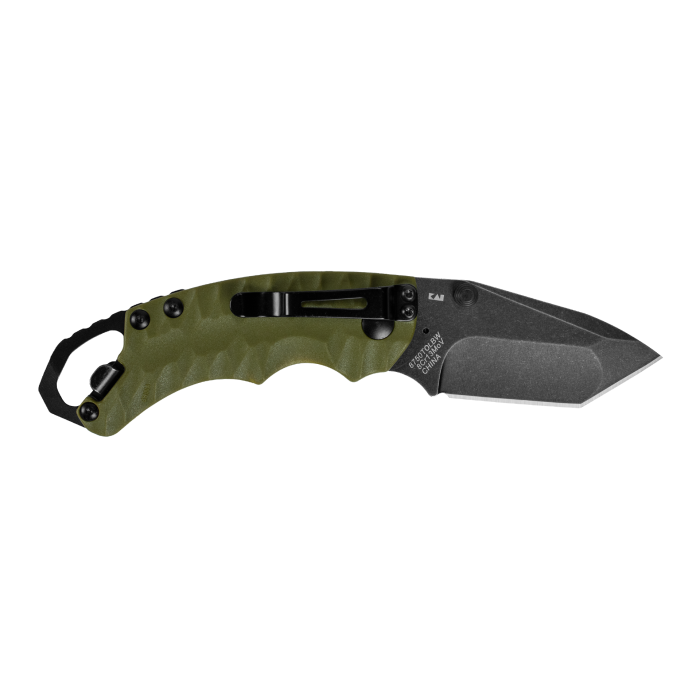 Kershaw Shuffle II Tanto Olive Green Handle w/BlackWash Blade Finish