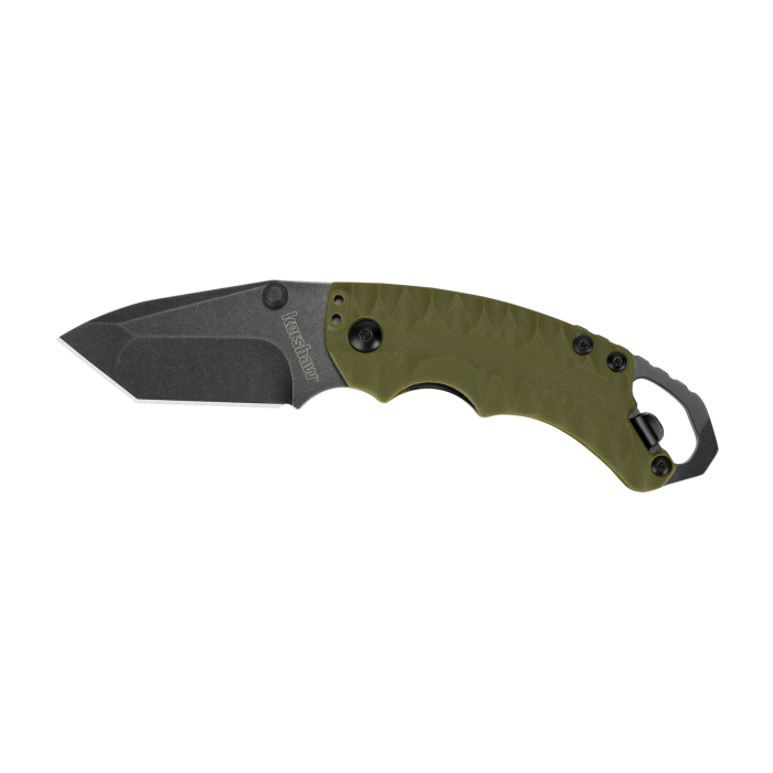 Kershaw Shuffle II Tanto Olive Green Handle w/BlackWash Blade Finish