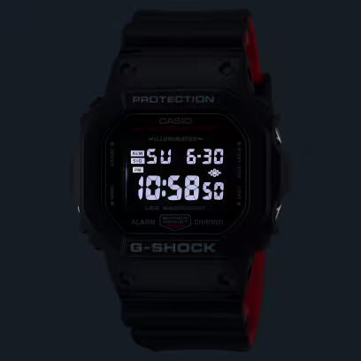 Casio G- Shock DW-5600UHR-1RD - Red
