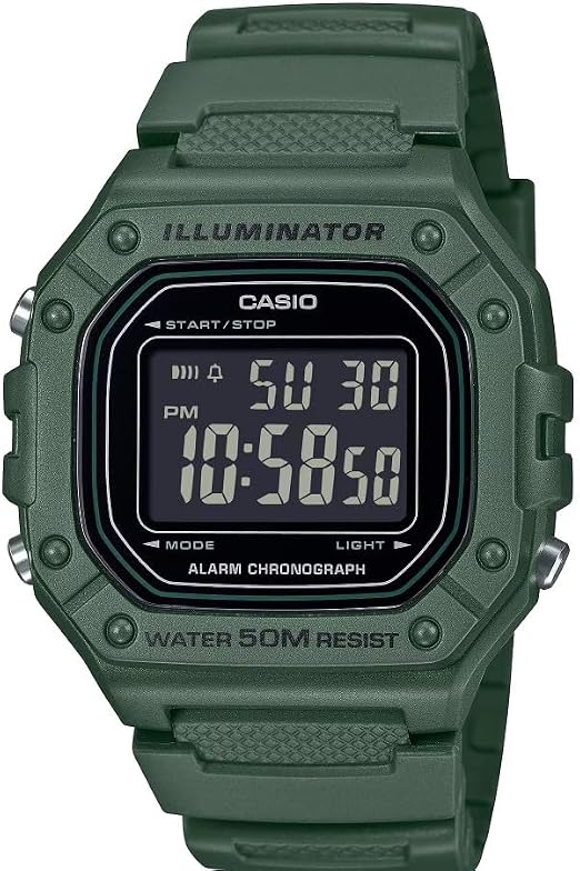 Casio W-218H OD Green