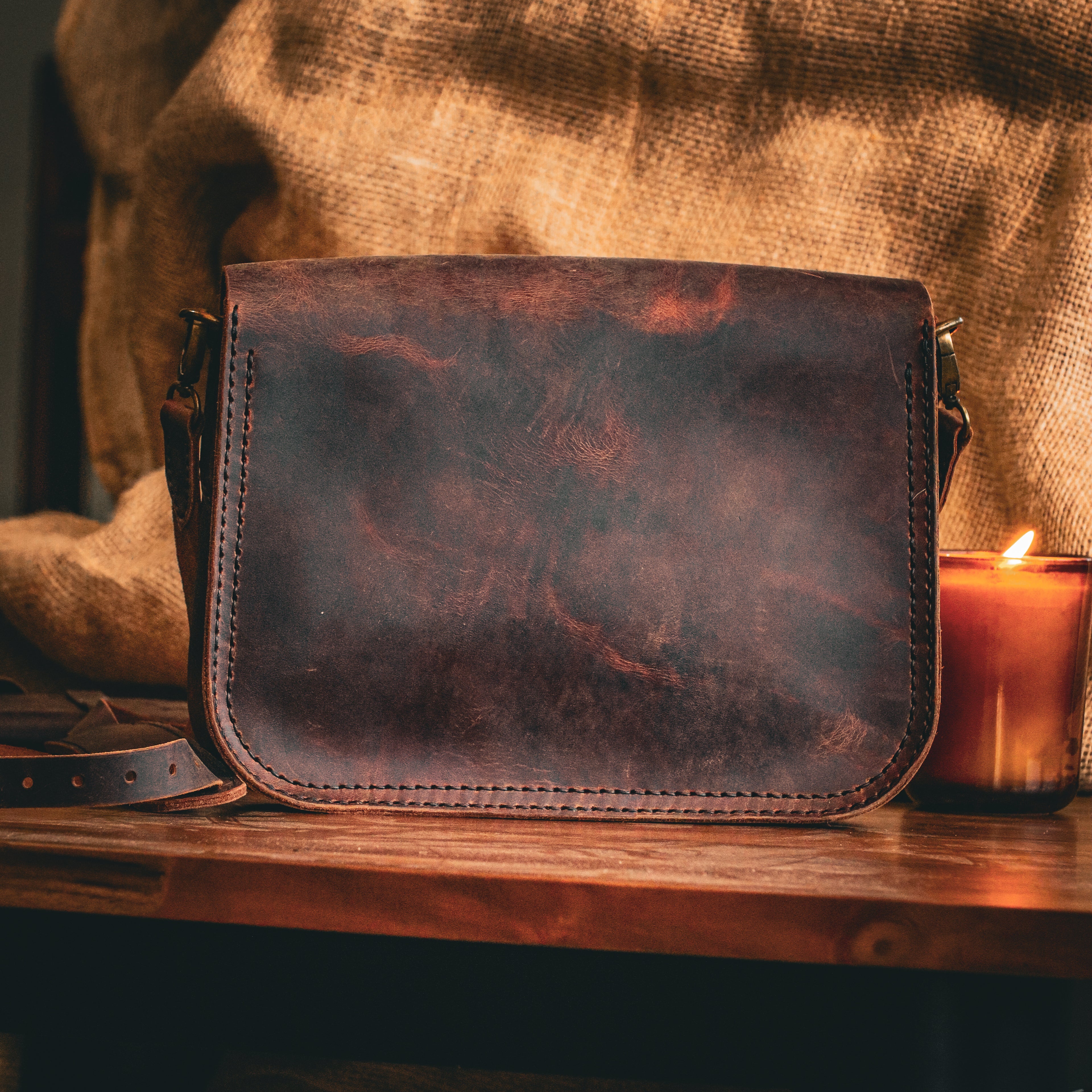 Owl Handbag - Bronco Brown