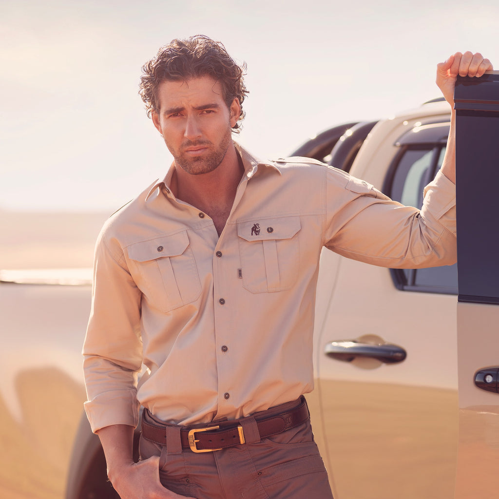 Men's Kalahari Shirt L/S Stone