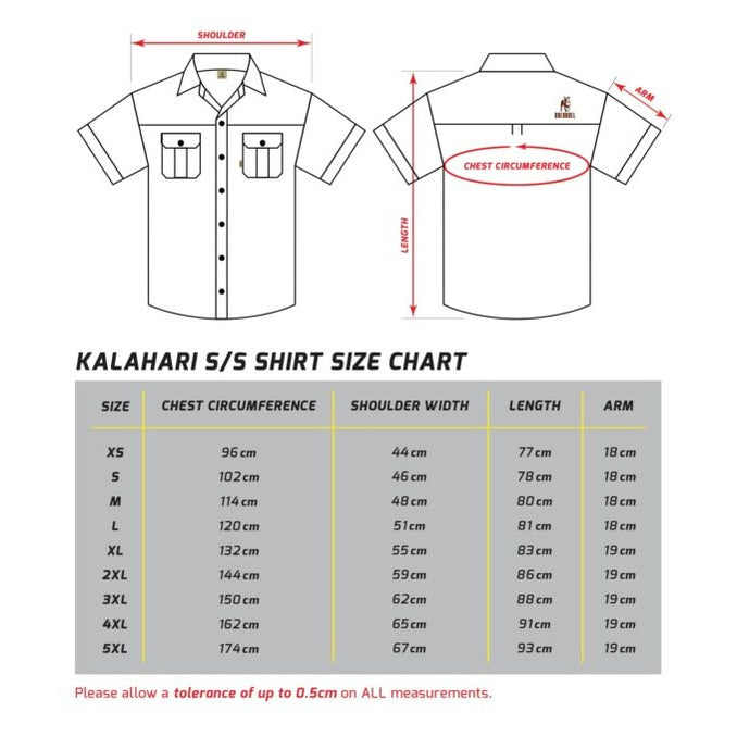 Men's Kalahari Shirt S/S Olive & Putty