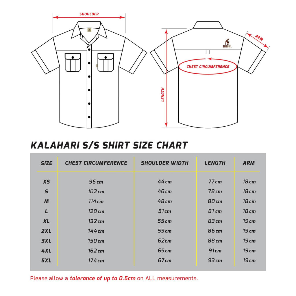 Men's Kalahari Shirt S/S Bark & Putty