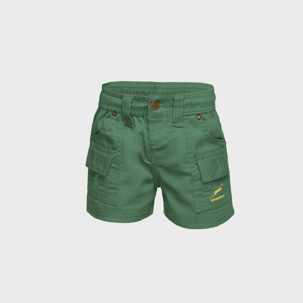 Boerboel Kids DKW Shorts Green-Licensed Springbok