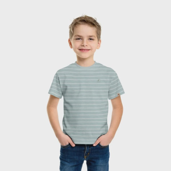 Kids T-shirt Green - stripe