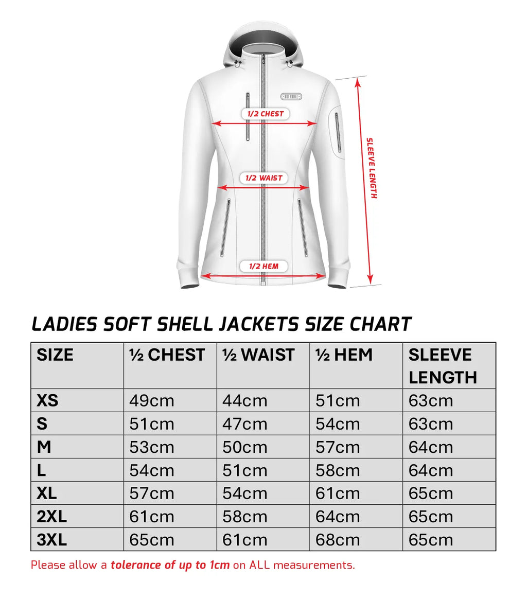 Ladies Soft Shell Jacket Black & Olive