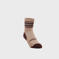 Ladies Long Outdoor Sock Khaki & Tobacco "Wys"