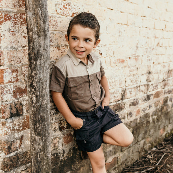 Boerboel Kids DKW Shorts - Charcoal