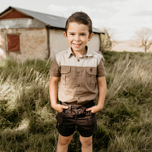 Boerboel Kids DKW Shorts - Charcoal