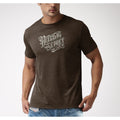 Premium Cotton T-Shirt Printed – Brown Melange “Pret”