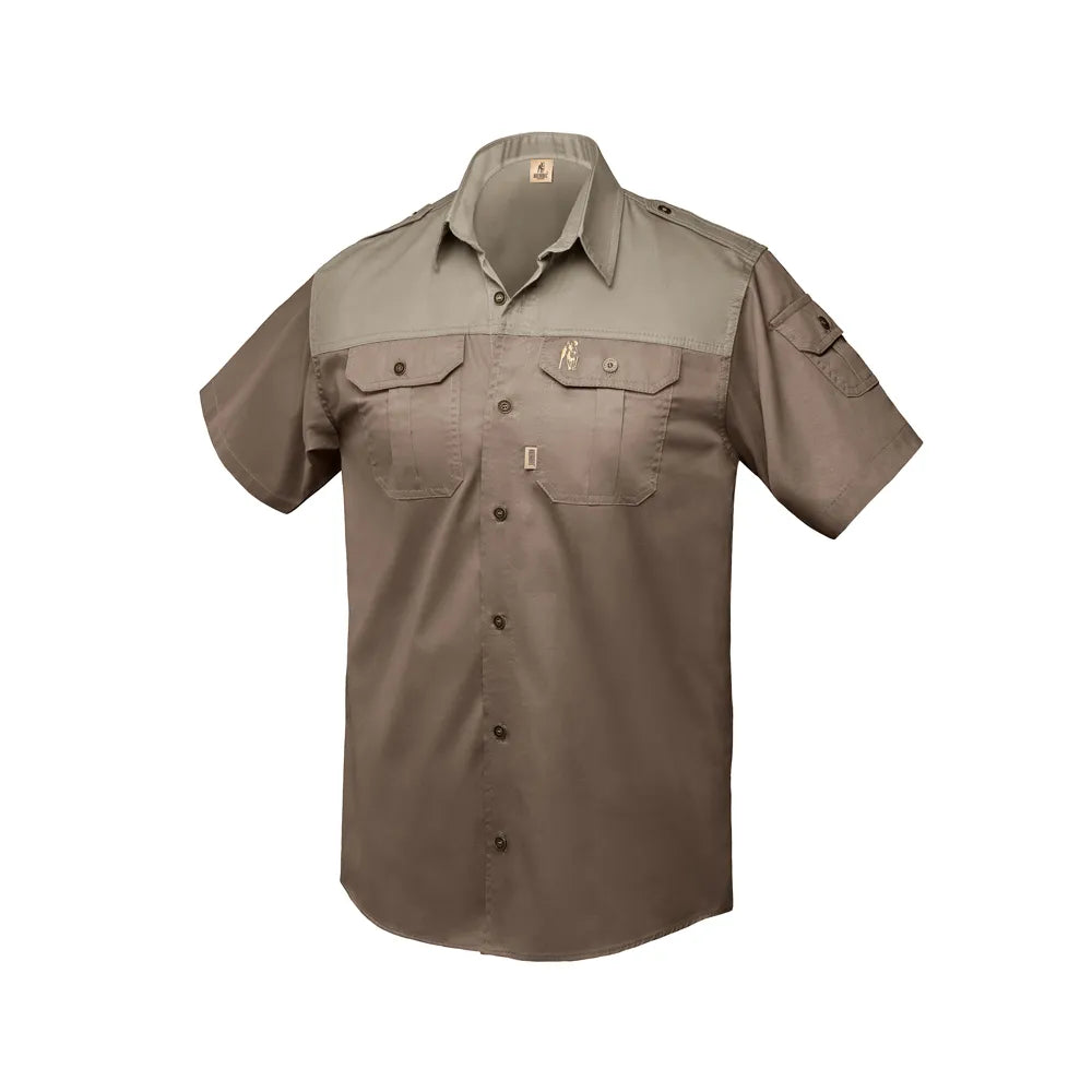 Men's Kalahari Shirt S/S Bark & Putty