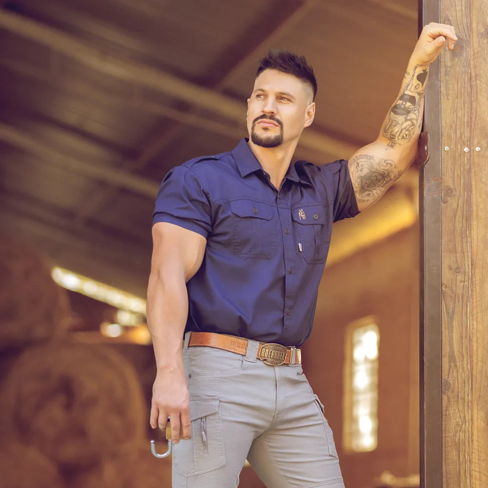 Men’s S/S Kalahari Shirt – Navy