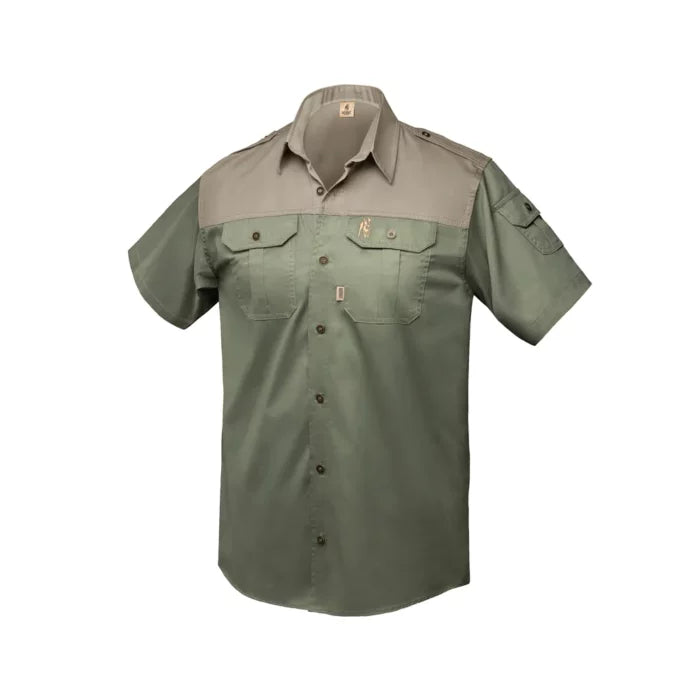 Men's Kalahari Shirt S/S Olive & Putty