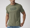 Men’s T-Shirt Mesh Print – Olive “Boerboel”