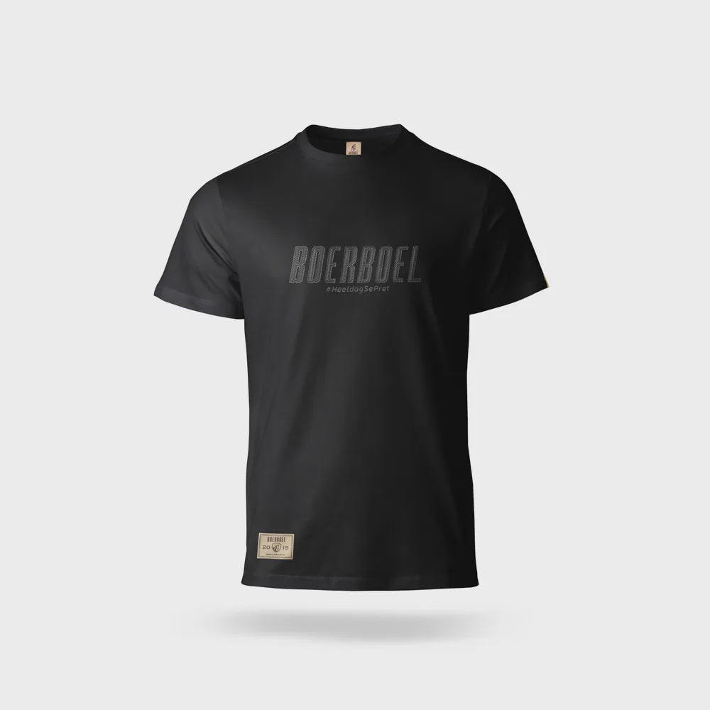 Men’s T-Shirt – Rubber Print Black