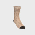 Ladies Ribbed Sock Long Putty
