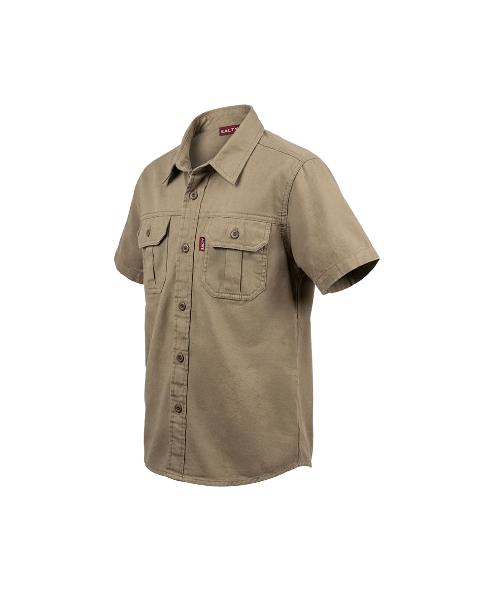 The Dassie Kids Bush Shirt – Khaki