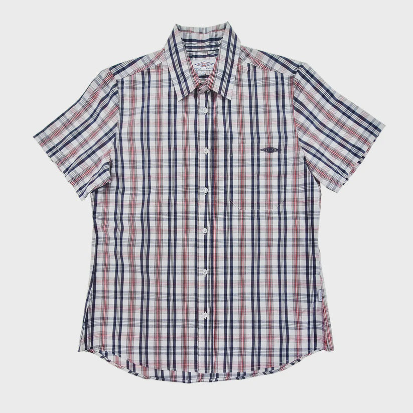 Teesav Check Shirt S/S - Orange