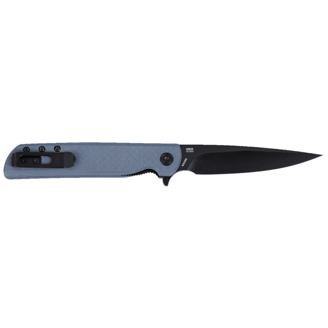 CRKT LCK+ Grey G10 Handle w/Black Oxide Blade Finish