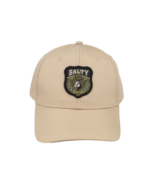 Salty  Springbok Stamp Cap - Stone