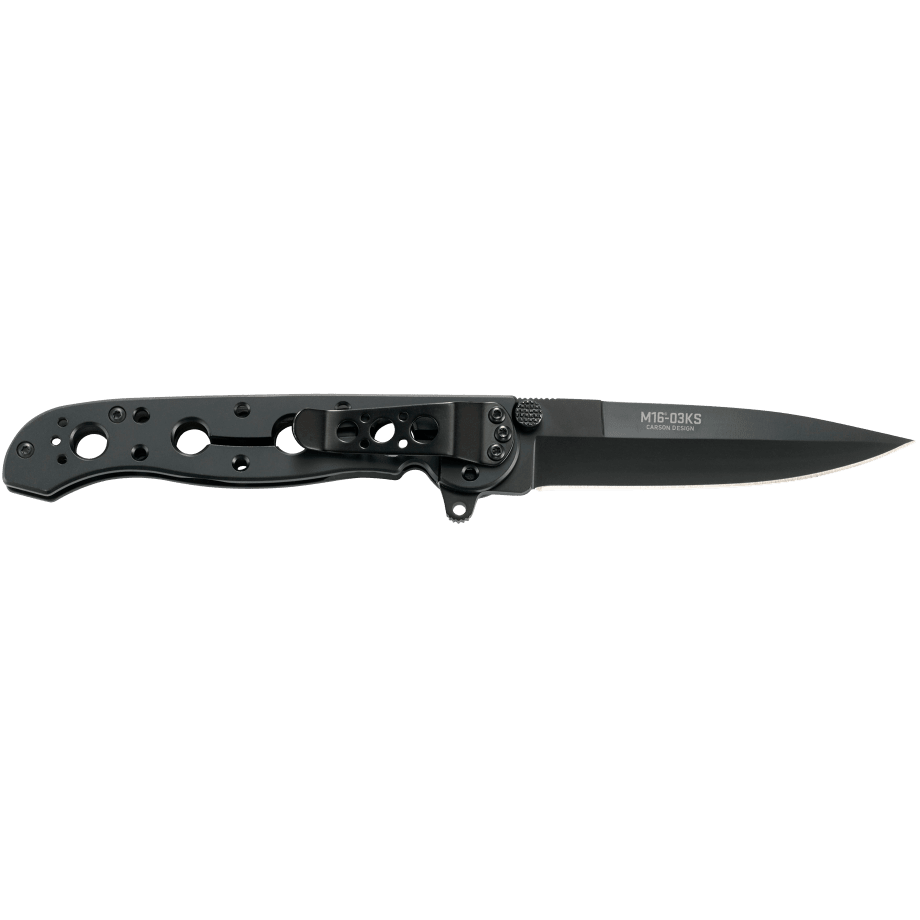 CRKT M16-03KS Spear Point Black Stainless Steel w/Black Oxide Blade Finish