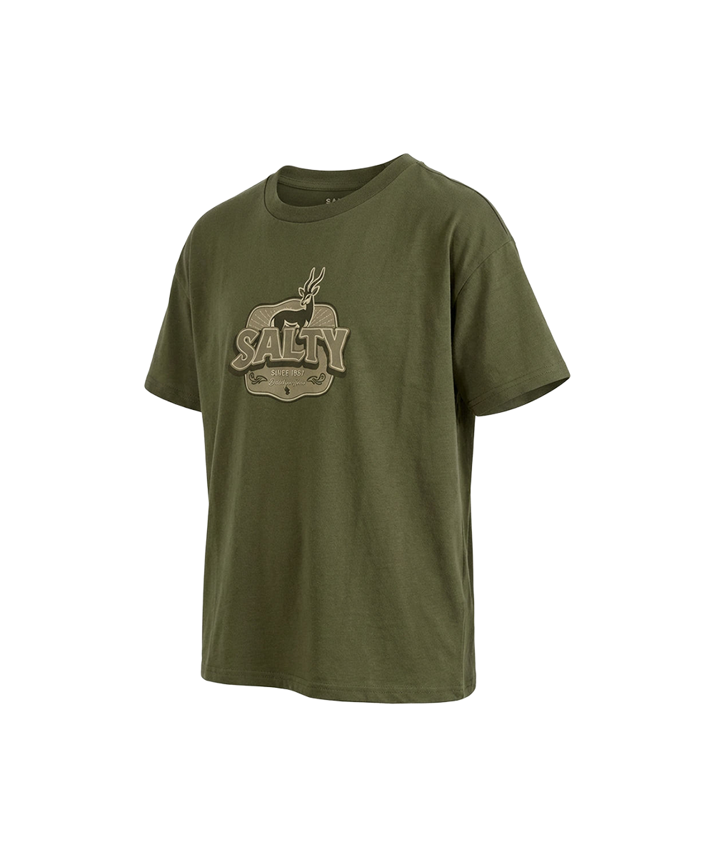 Salty Boys T-Shirt Gazelle - Olive