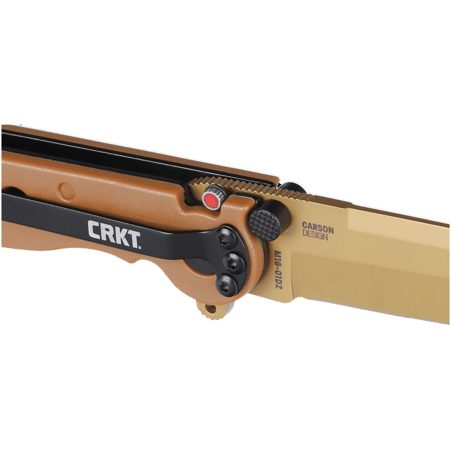 CRKT M16-01DZ Spear Point Zytel w/D2 Tan Titanium Nitride Blade Coating