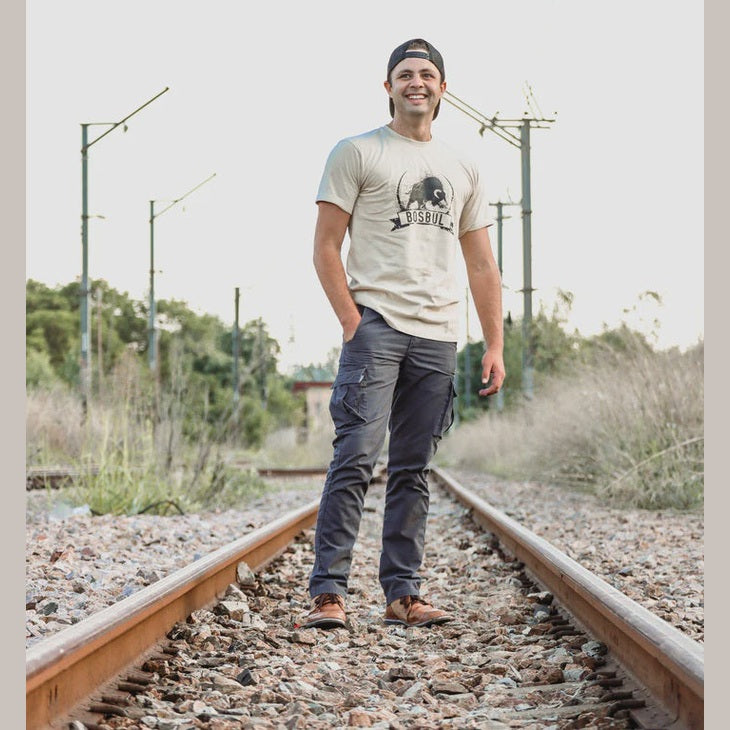 Mens Tshirt Raging Bull - Khaki