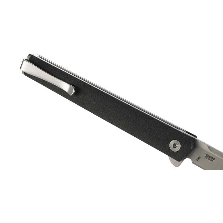 CRKT CEO Flipper Black GRN w/Satin Blade Finish