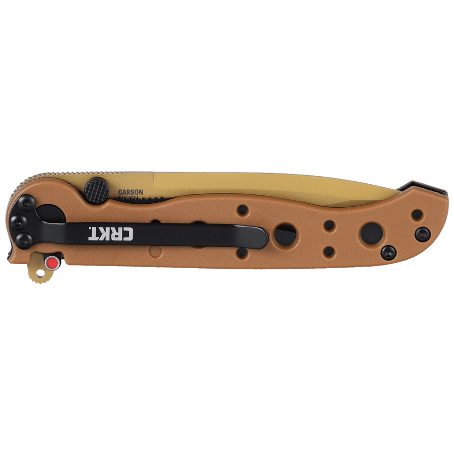 CRKT M16-01DZ Spear Point Zytel w/D2 Tan Titanium Nitride Blade Coating