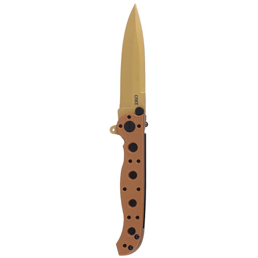 CRKT M16-01DZ Spear Point Zytel w/D2 Tan Titanium Nitride Blade Coating