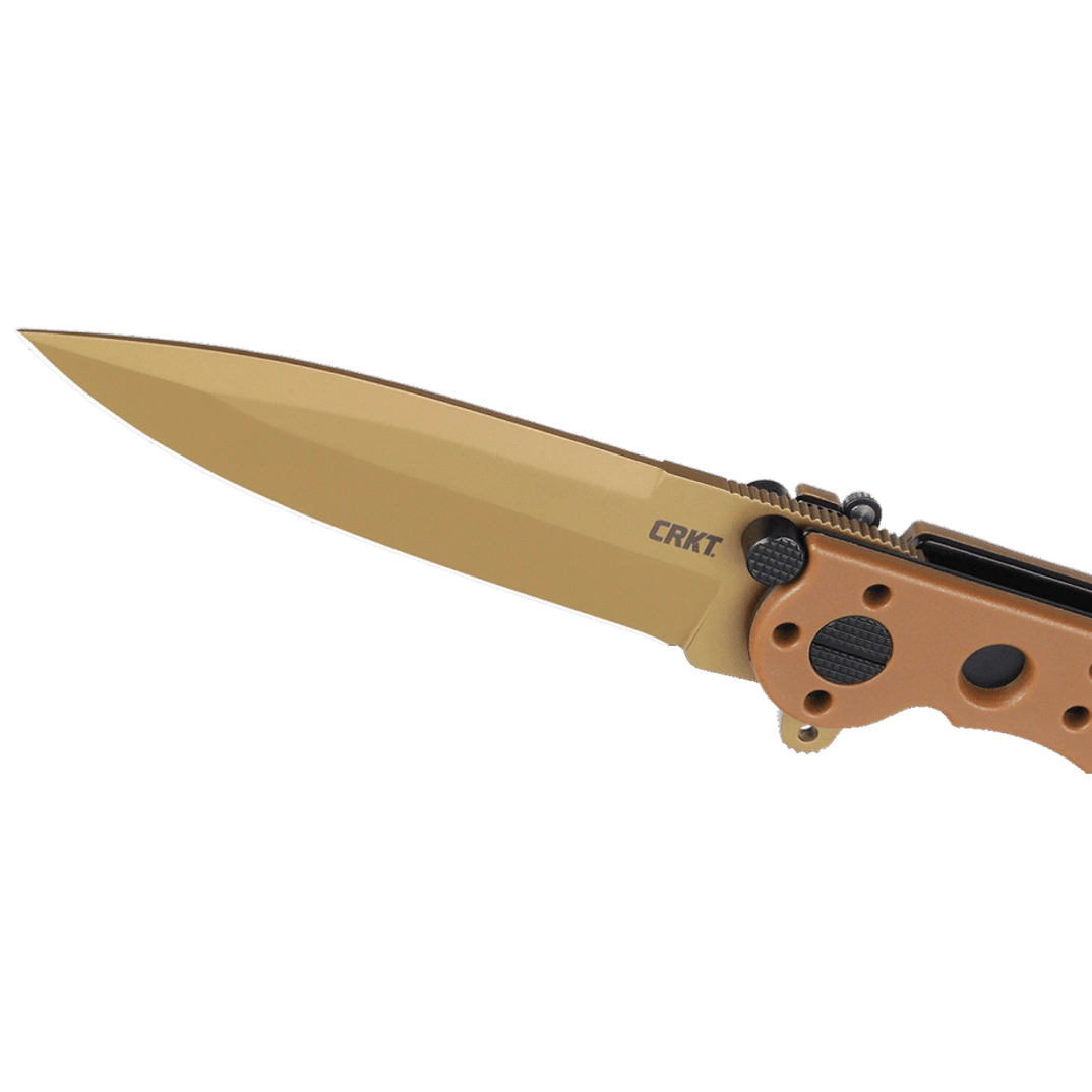 CRKT M16-01DZ Spear Point Zytel w/D2 Tan Titanium Nitride Blade Coating