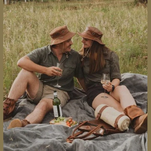 Genuine Leather Safari Hat