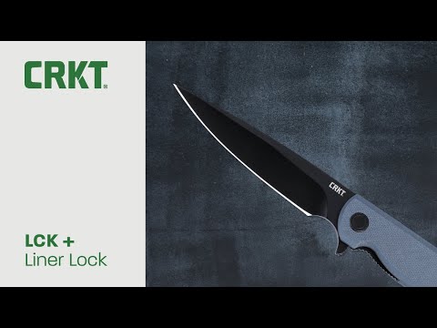 CRKT LCK+ Grey G10 Handle w/Black Oxide Blade Finish