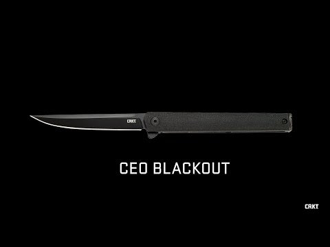 CRKT CEO Flipper Black Out w/Black EDP Blade Finish