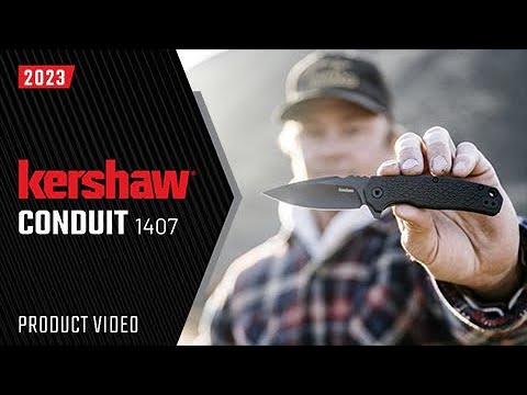 Kershaw Conduit Assisted Opening Black GFN w/Black Oxide Coating