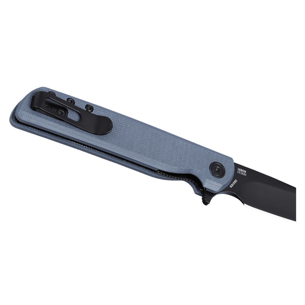 CRKT LCK+ Grey G10 Handle w/Black Oxide Blade Finish