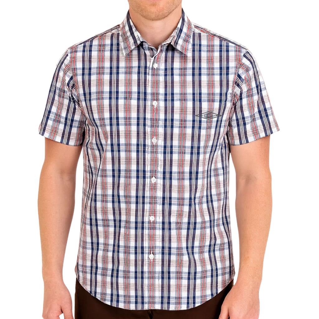 Teesav Check Shirt S/S - Orange