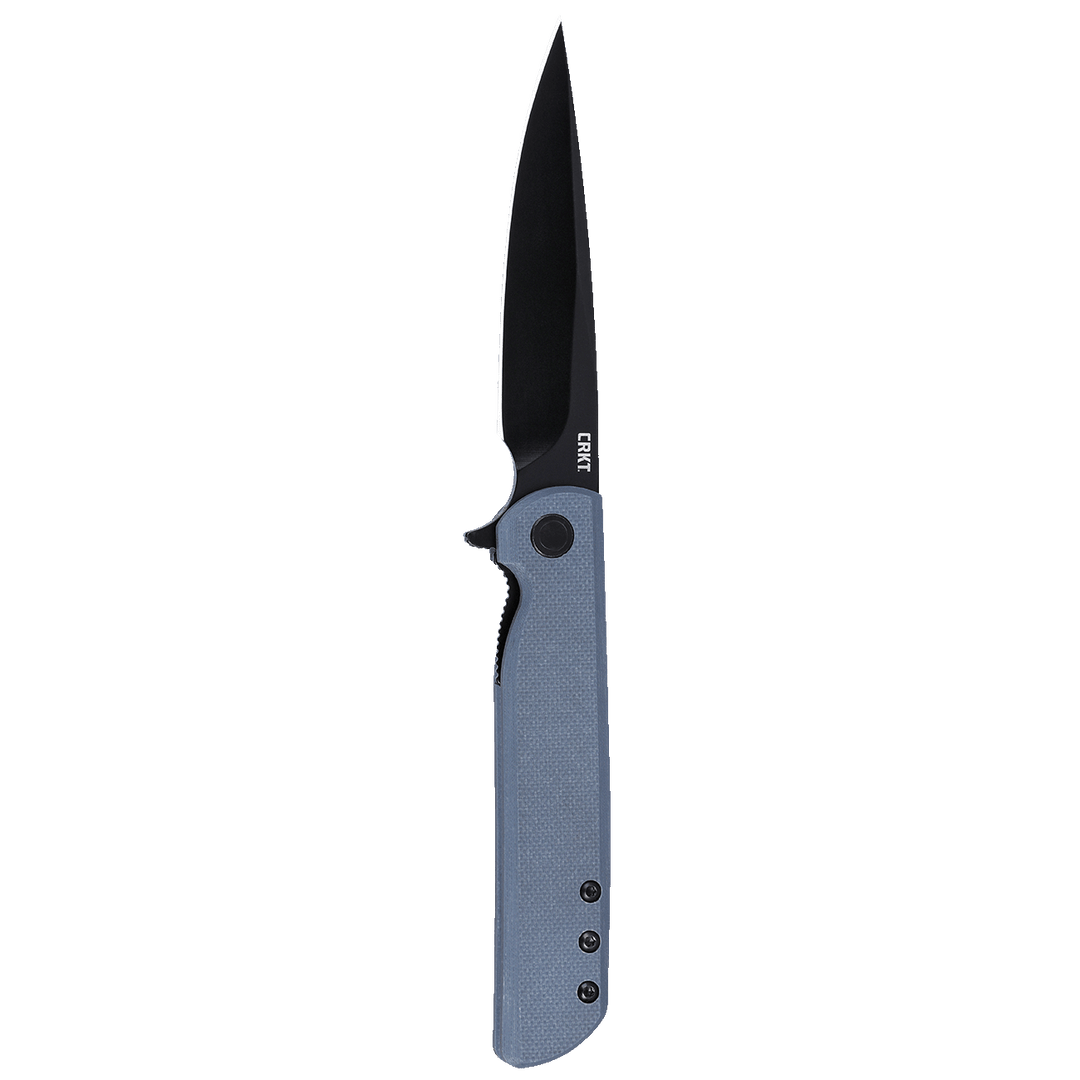 CRKT LCK+ Grey G10 Handle w/Black Oxide Blade Finish