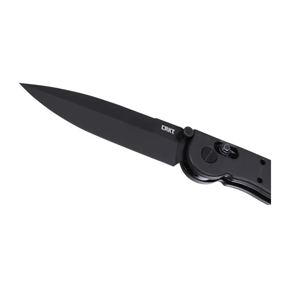 CRKT M16-03XK Spear Point Crossbar Lock Black Grivory w/D2 Black EDP Blade Finish