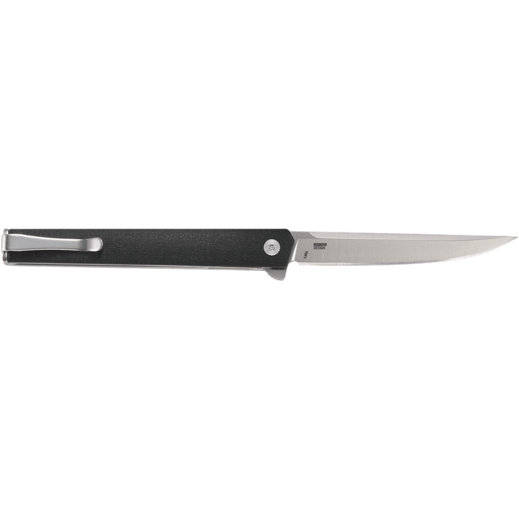 CRKT CEO Flipper Black GRN w/Satin Blade Finish