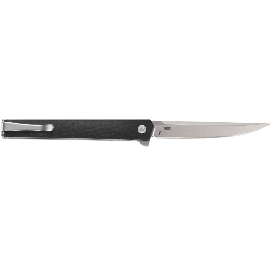 CRKT CEO Flipper Black GRN w/Satin Blade Finish
